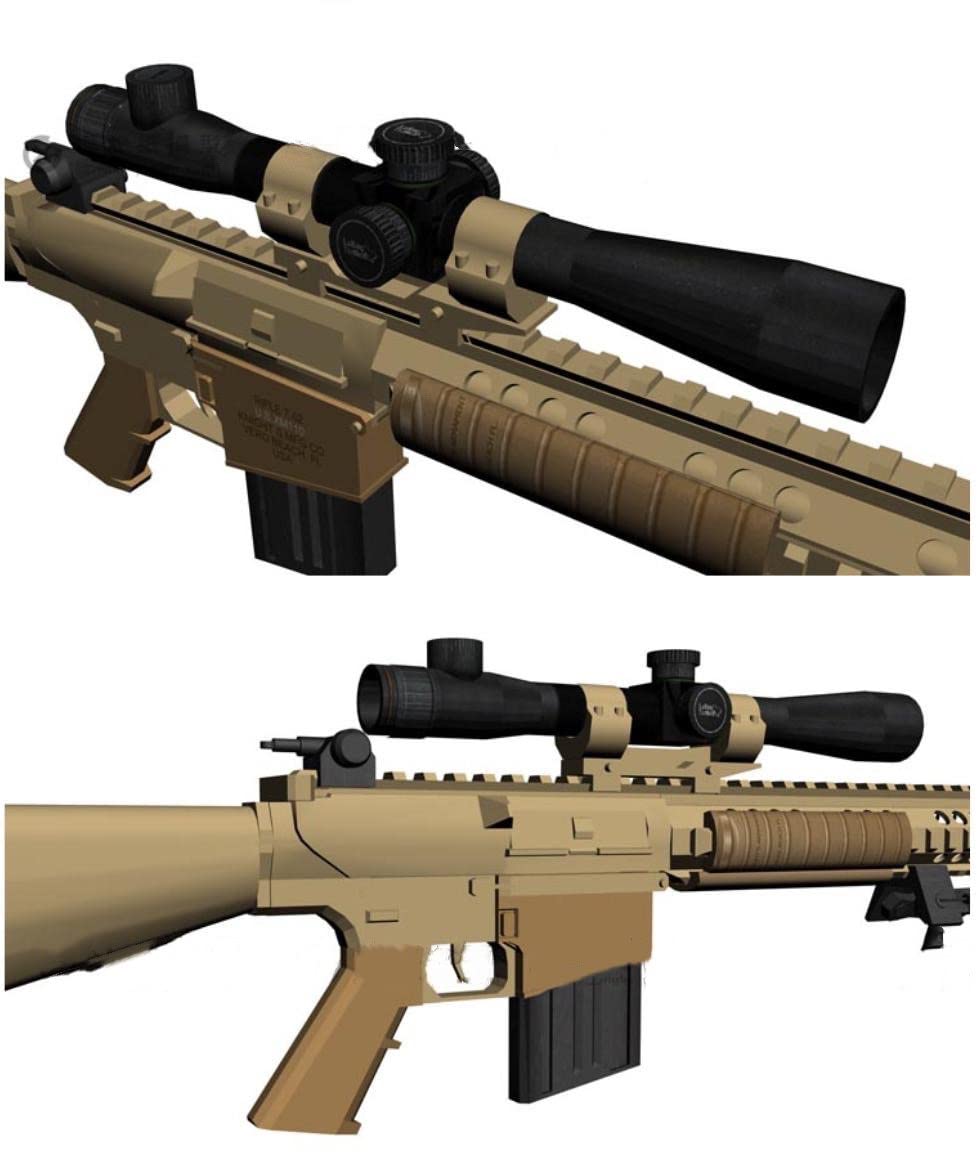 Amazon.co.jp: ペーパークラフト 模型 M110狙撃銃 米軍 大人 工作 本